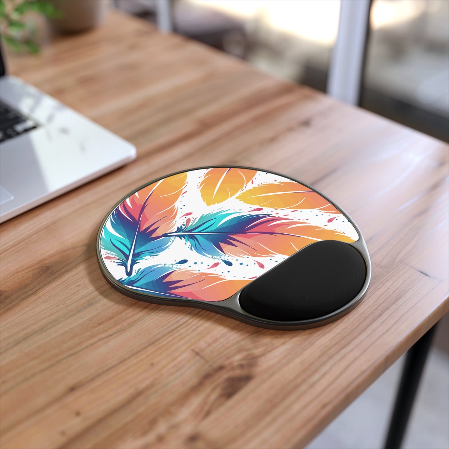 Feather Mouse Pad With Wrist Rest