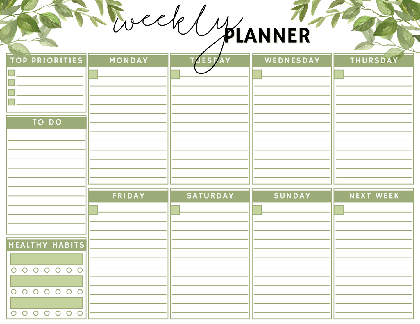 Notepad Set - Plants