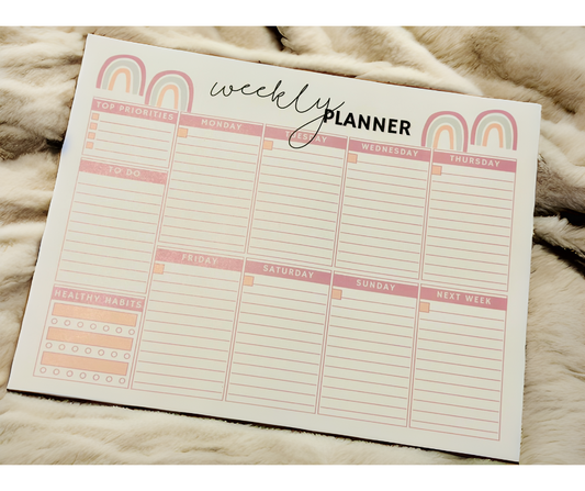 Weekly Planner Notepad - Rainbow Collection