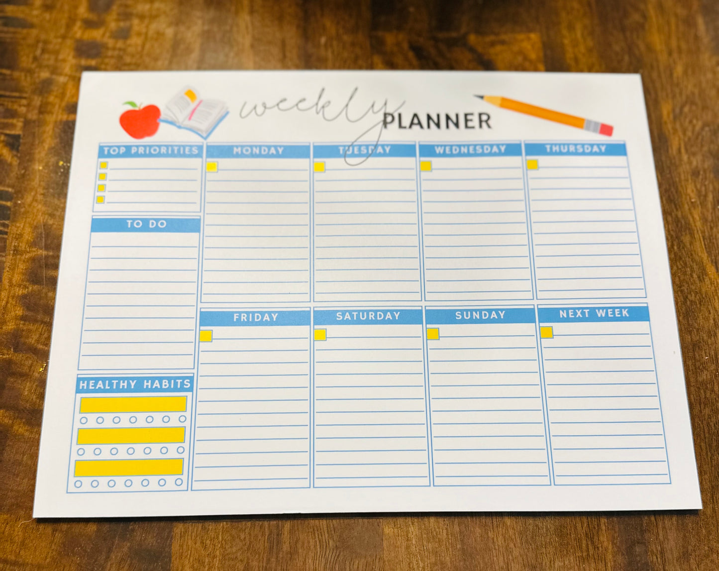 Weekly Planner Notepad - Teacher Collection