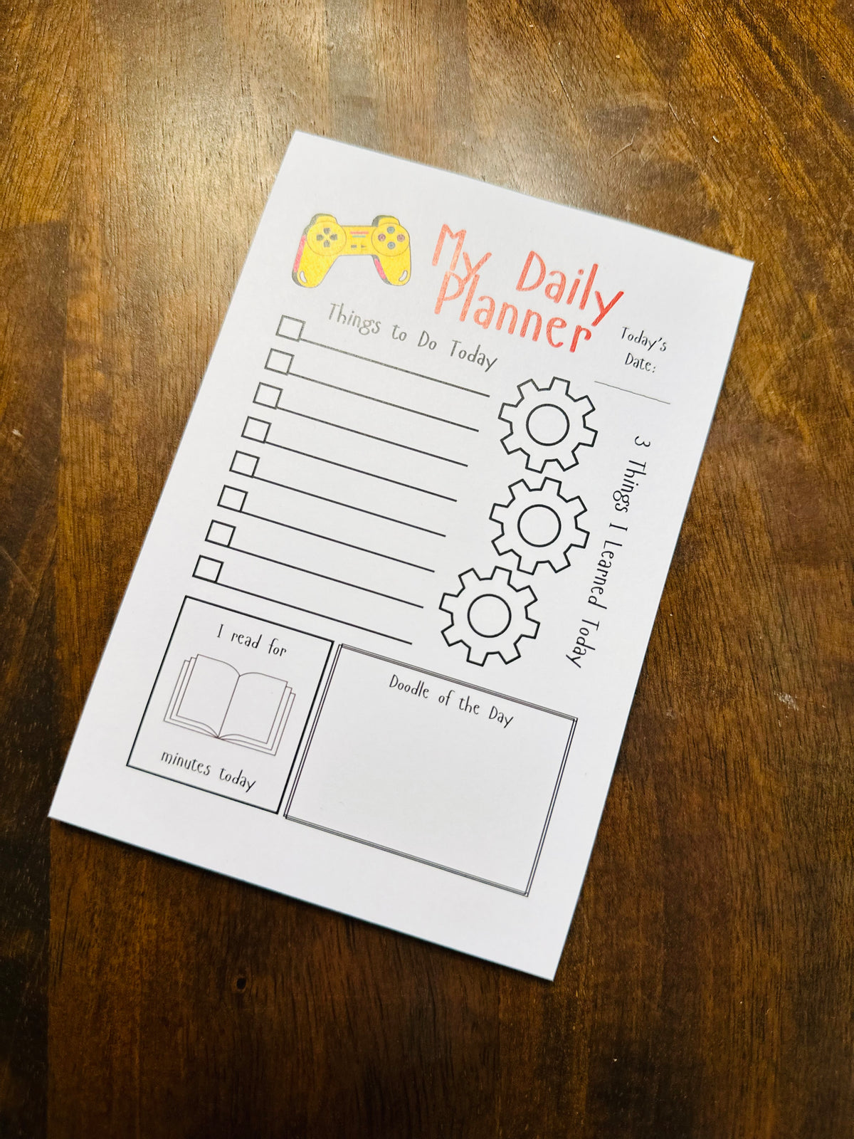 Kids Daily Planner - Robot